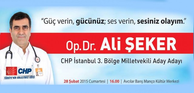 Op.Dr. Ali Şeker CHP'den İstanbul 3. Bölge Milletvekili aday adaylı 20