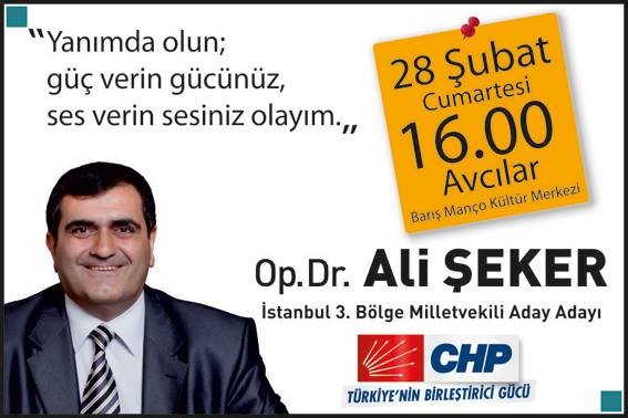 Op.Dr. Ali Şeker CHP'den İstanbul 3. Bölge Milletvekili aday adaylı 21
