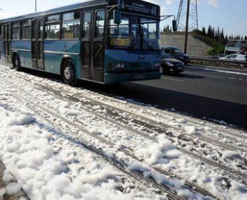 TEM'de köpük trafiği