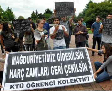 Harç zammı protestosu