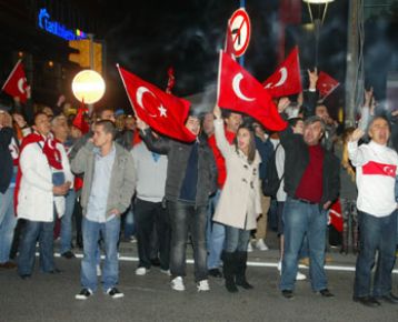 İstanbul'da terör protestosu