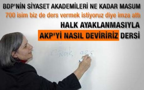 BDP akademisinde AKP'yi nasıl deviririz dersi