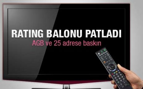 Rating operasyonu: 25 adrese baskın