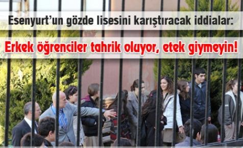 'Erkek öğrenciler tahrik oluyor, etek giymeyin!'