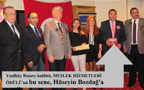 Bozdağ’a Rotary ödülü!