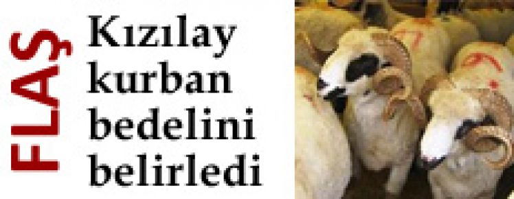 Kızılay kurban bedelini belirledi