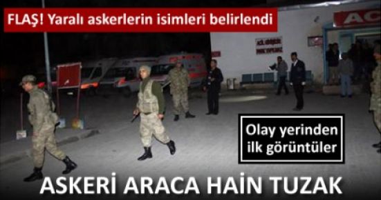 Askeri aracın geçişi sırasında patlama