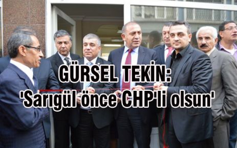 'Sarıgül önce CHP'li olsun'