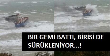 Şile açıklarında gemi battı