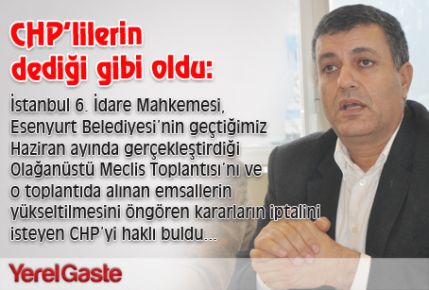 Mahkeme CHP’lileri haklı buldu...