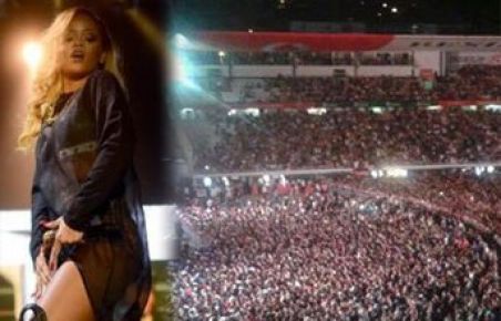 Rihanna İnönü'de fırtına gibi