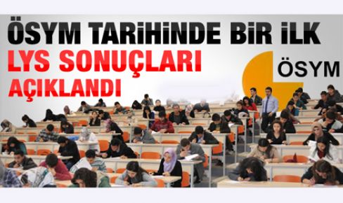 LYS sonuçları açıklandı