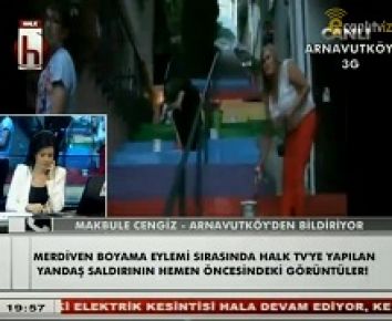 Halk TV ekibine çirkin saldırı