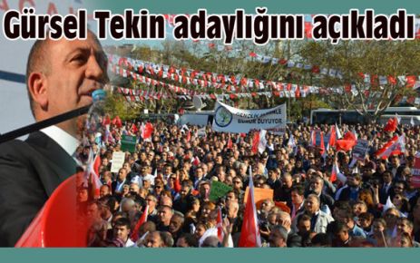 Gürsel Tekin adaylığını açıkladı