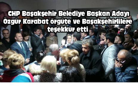 Özgür Karabat örgüte ve Başakşehirlilere teşekkür etti