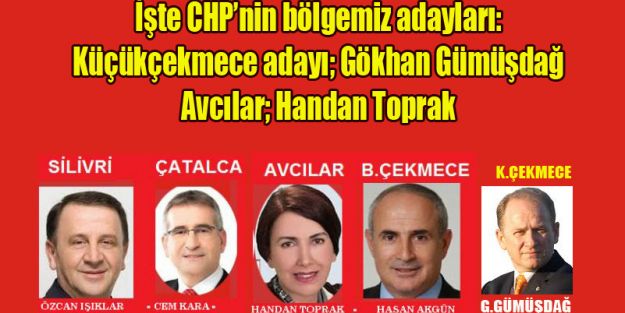 İŞTE CHP ADAYLARI