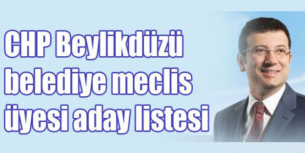 CHP Beylikdüzü meclis üyesi listesi