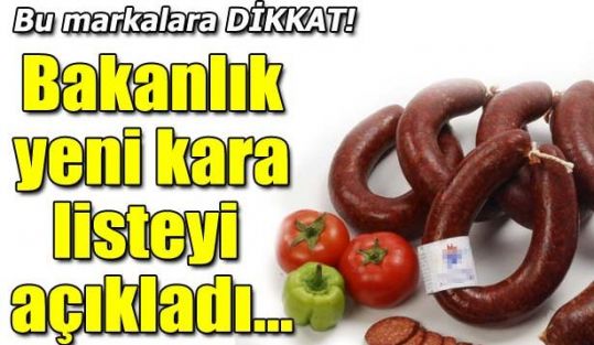 Bakanlık'tan yeni liste