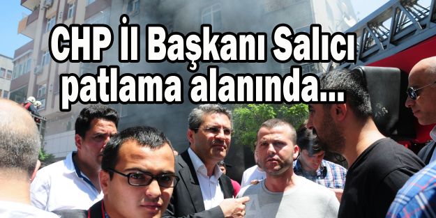 Salıcı patlama alanında...