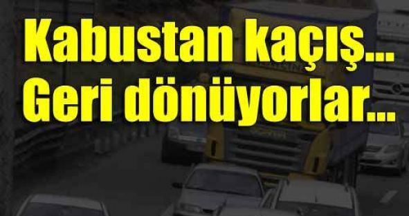 Bayram trafiği yine kabusa döndü