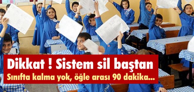 Eğitim sistemi sil baştan