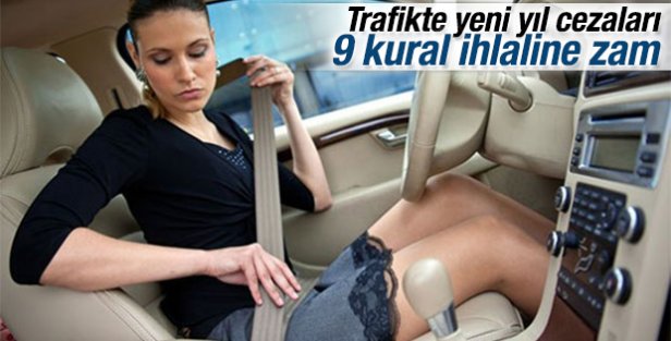 Trafikte yeni yıl cezaları