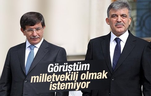 Davutoğlu'na Abdullah Gül vekil olacak mı sorusu