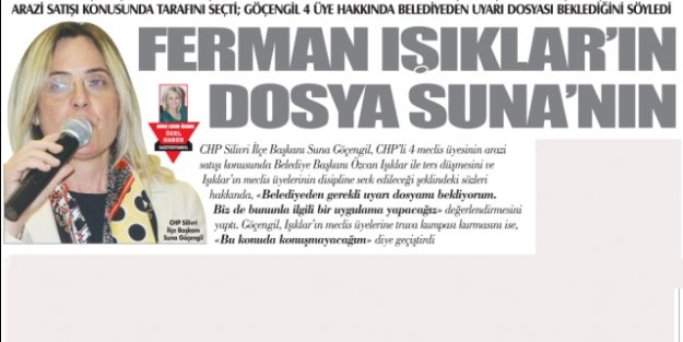 FERMAN IŞIKLAR'IN DOSYA SUNA'NIN