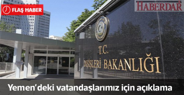 Dışişleri Bakanlığı'ndan Aden açıklaması