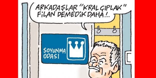 Hürriyet'ten 'Kral Çıplak' karikatürü