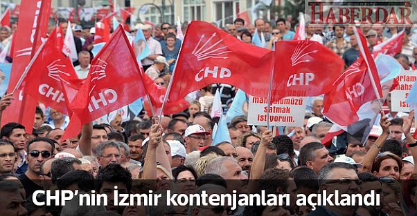 CHP'nin İzmir kontenjanları belli oldu