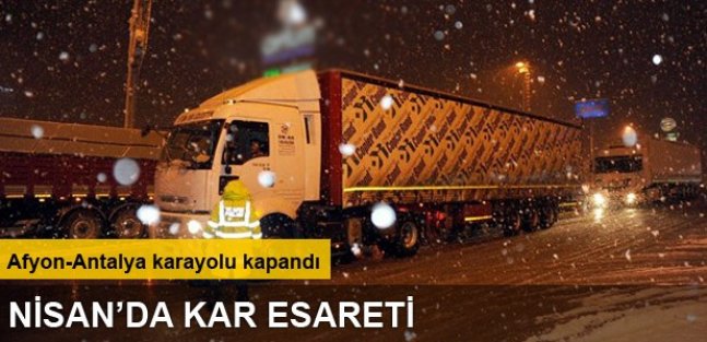 Afyonkarahisar’da ulaşıma kar engeli