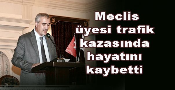 Meclis üyesi trafik kazasında hayatını kaybetti