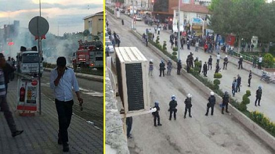 Edirne'de HDP'lilere taşlı saldırı