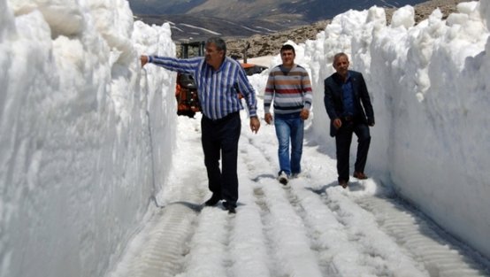 Mayıs ayında kar kalınlığı 5 metre