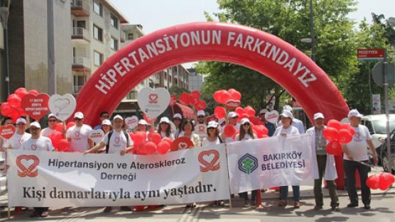 Bakırköy hipertansiyona karşı yürüdü