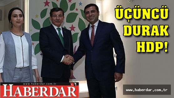 Davutoğlu HDP Genel Merkezi'nde