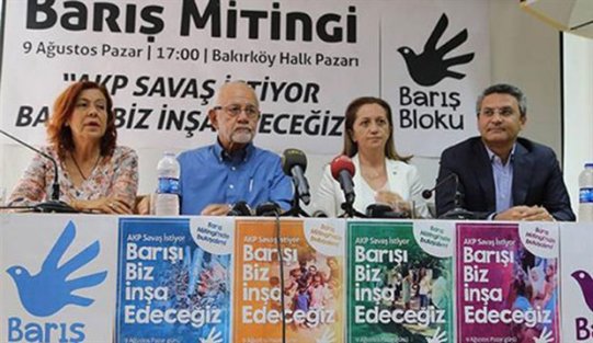 Barış Bloku'ndan İstanbul'da miting çağrısı