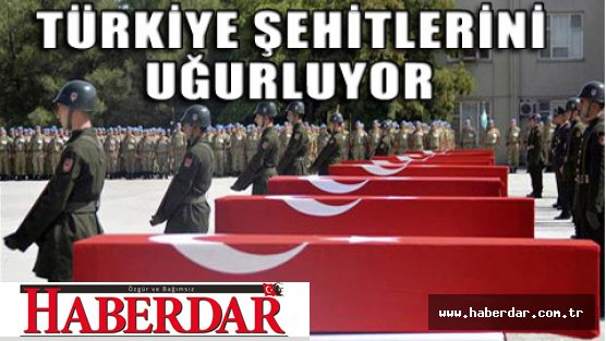 8 şehide kışlada tören