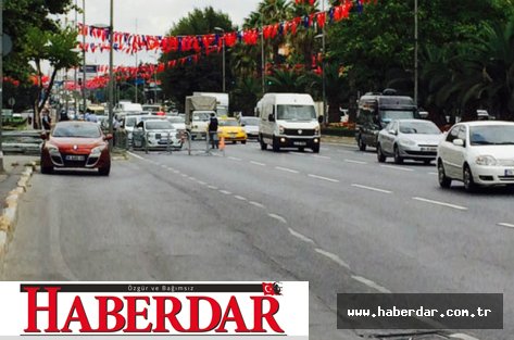 İstanbul Emniyeti'nin önünde şüpheli araç paniği!