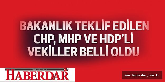 İşte Bakanlık teklif edilen isimler