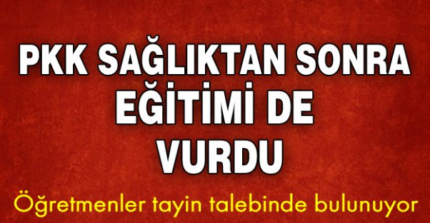 Terör eğitimi de vurdu