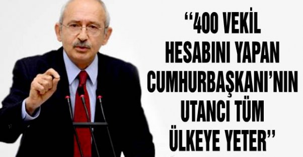 Kılıçdaroğlu, Erdoğan'a twitter'dan tepki gösterdi