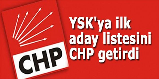 CHP listesini YSK'ya teslim etti