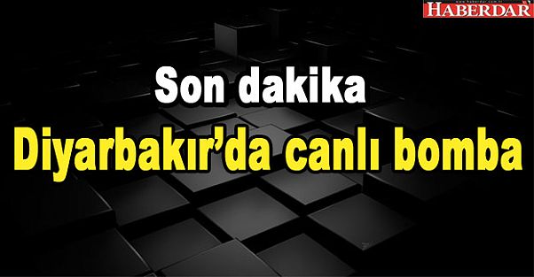 Diyarbakırda canlı bomba yakalandı