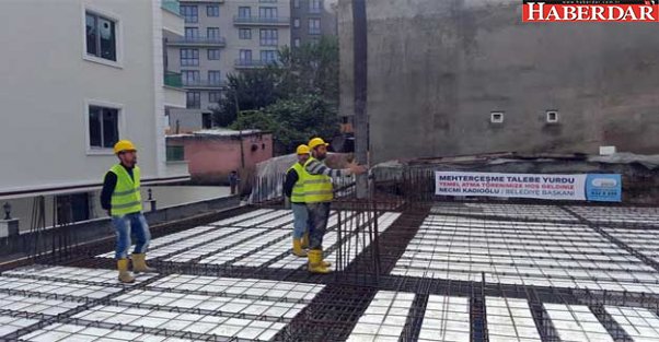 MEHTERÇEŞME TALEBE YURDU TEMELİNE İLK HARÇ DÖKÜLDÜ