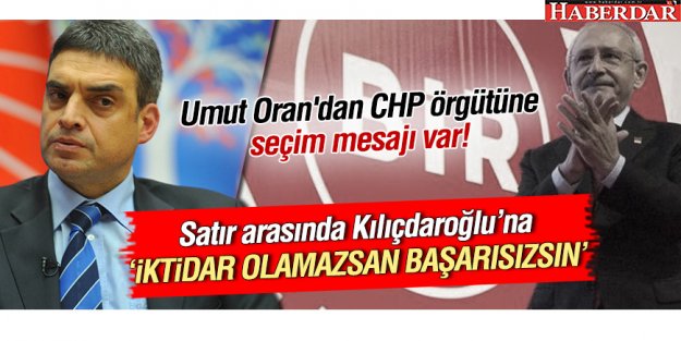 CHP'li Umut Oran'dan 2 Kasım mesajı!