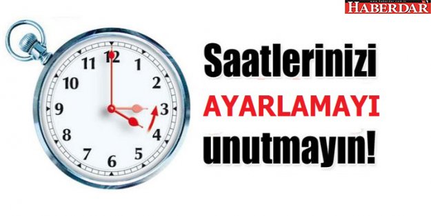 Saatler ne zaman geri alınacak?