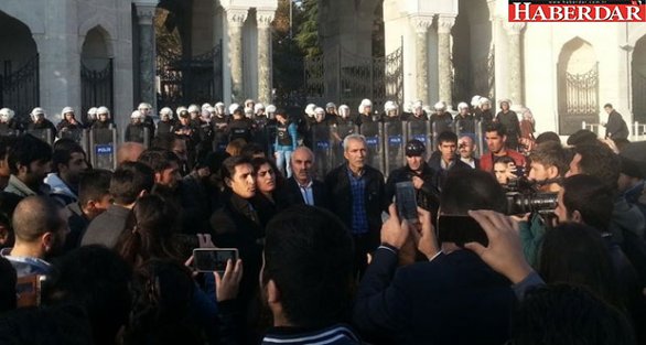 İstanbul Üniversitesi'nde Sebahat Tuncel'e polis müdahalesi