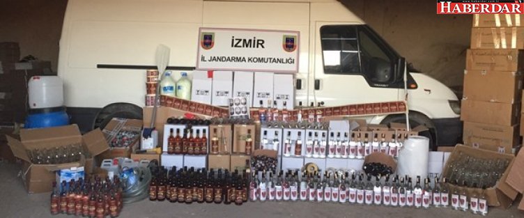 İzmir'de sahte içki operasyonu: 4 gözaltı